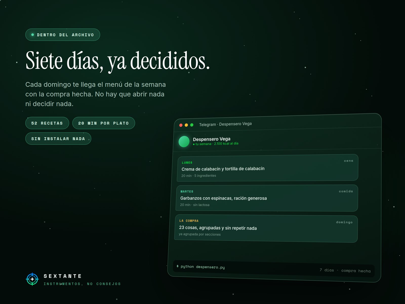 El resumen de Despensero Vega