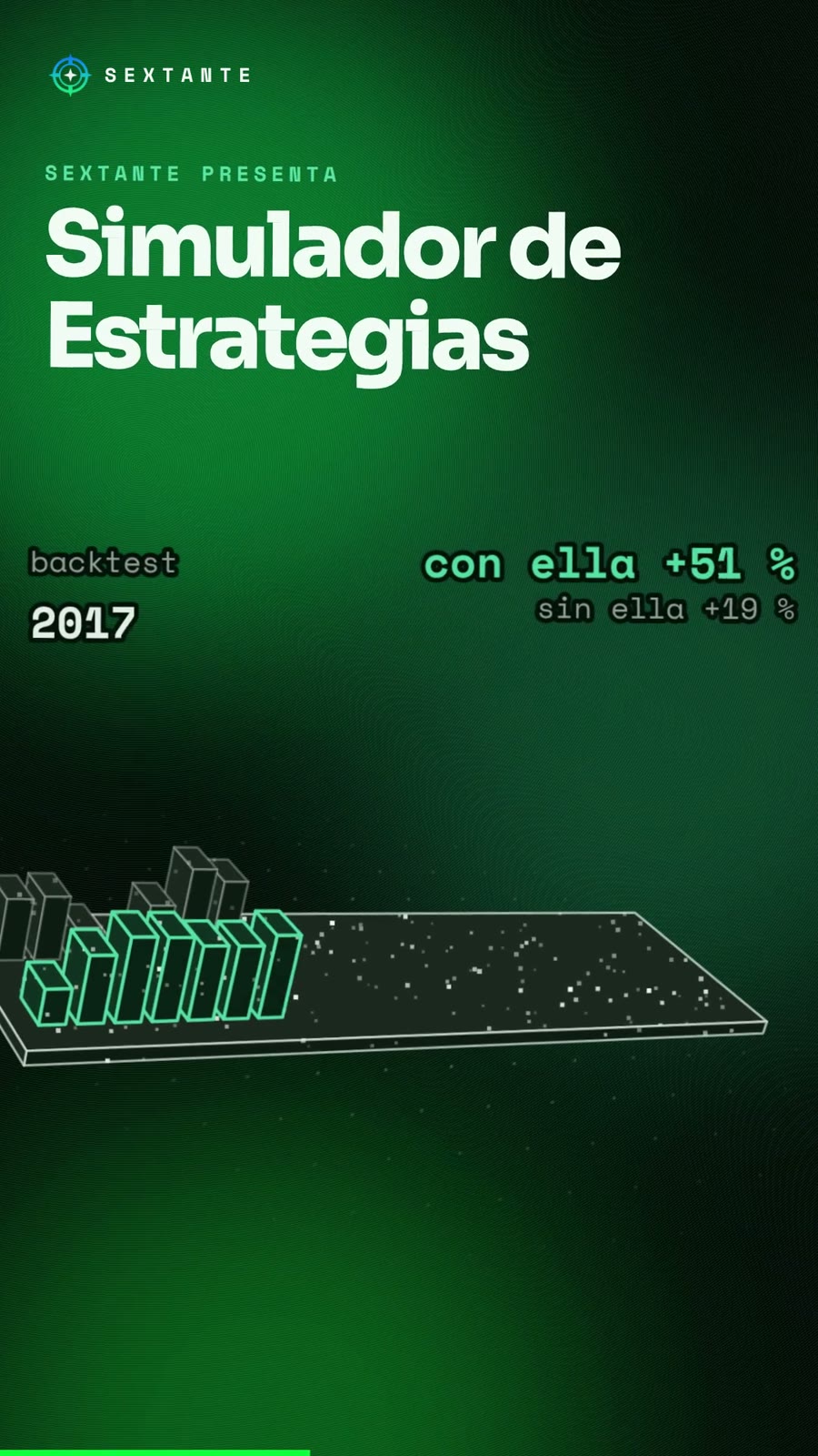 La herramienta en marcha de Simulador de Estrategias