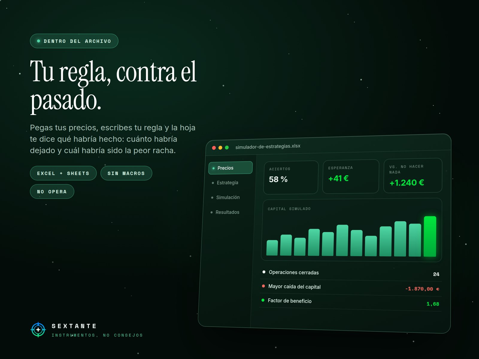 El resumen de Simulador de Estrategias